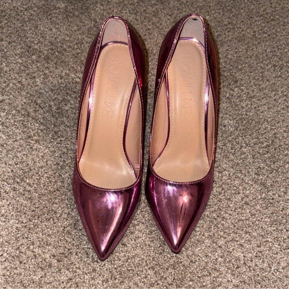 Pink Metallic Women's Heels